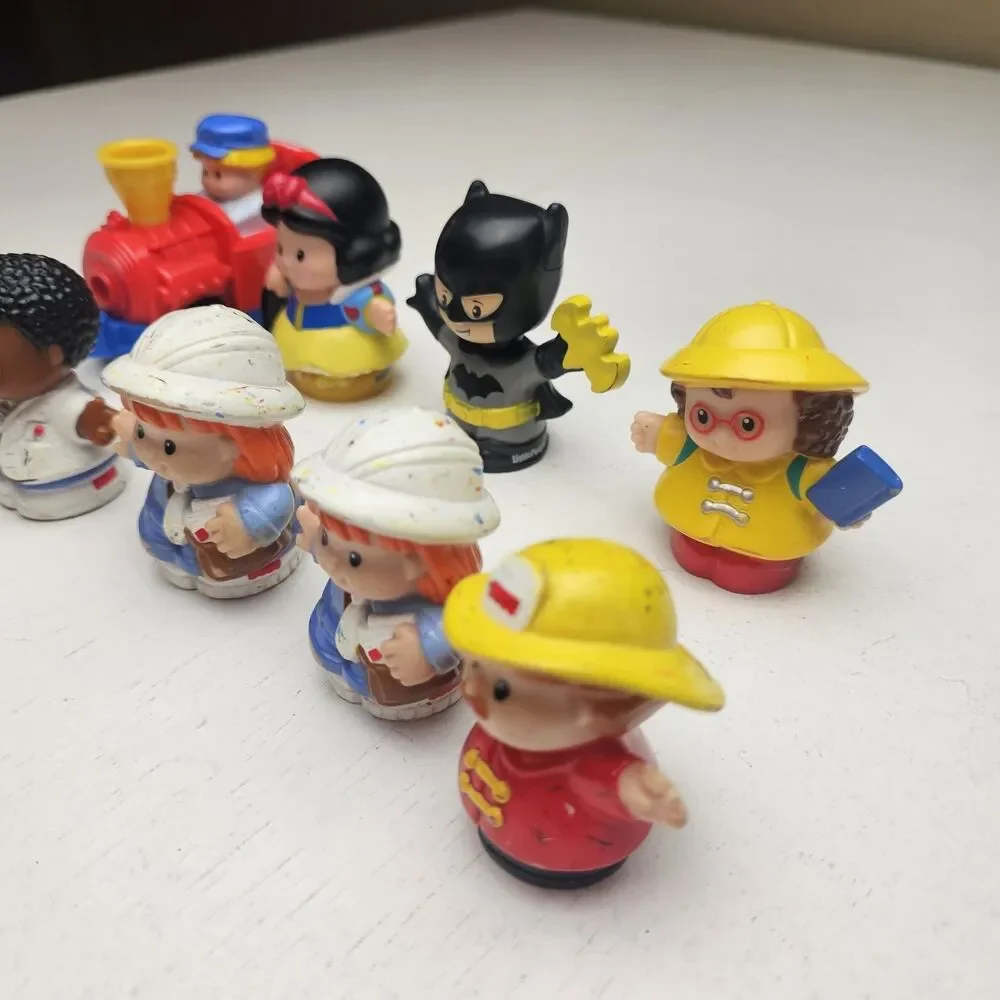 Fisher-Price Little People Figure Lot of 9 Train and Character Figures